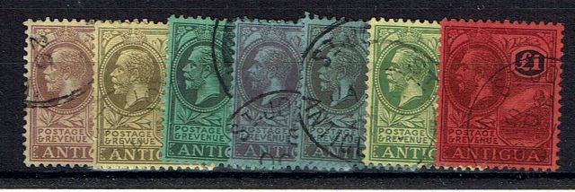 Image of Antigua SG 55/61 FU British Commonwealth Stamp